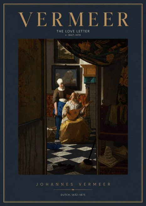 Vermeer The Love Letter No2 - Poszter