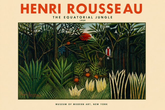 Rousseau The Equatorial Jungle I No4 - Poszter