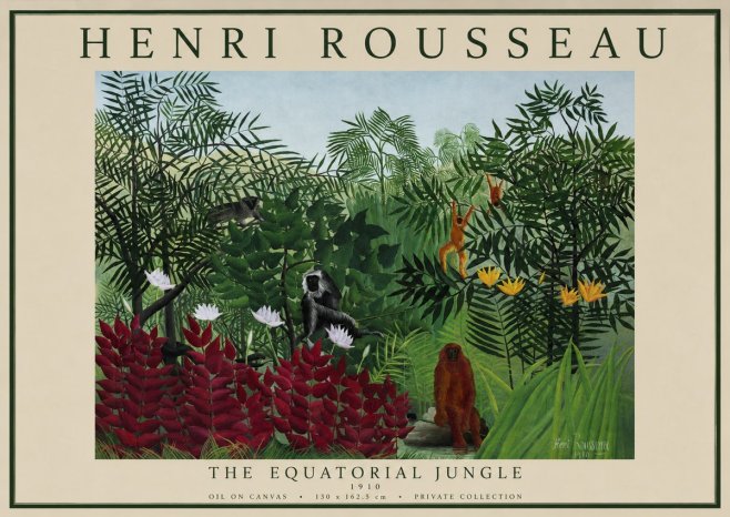 Rousseau The Equatorial Jungle II No1 - Poszter