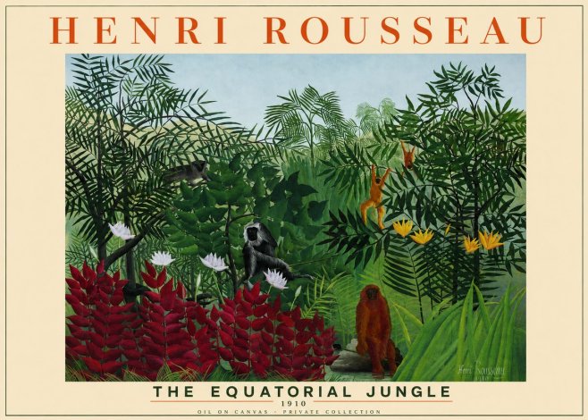 Rousseau The Equatorial Jungle II No2 - Poszter