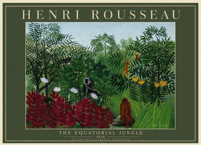 Rousseau The Equatorial Jungle II No3 - Poszter
