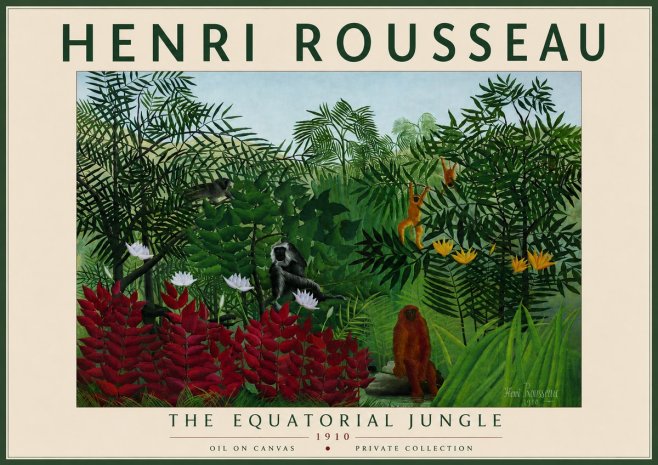 Rousseau The Equatorial Jungle II No6 - Poszter