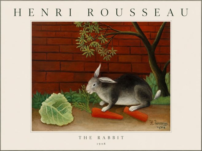 Rousseau The Rabbit No1 - Poszter