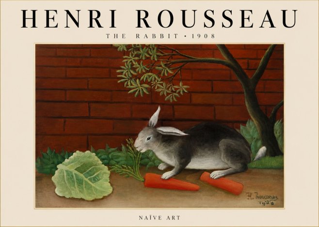 Rousseau The Rabbit No3 - Poszter