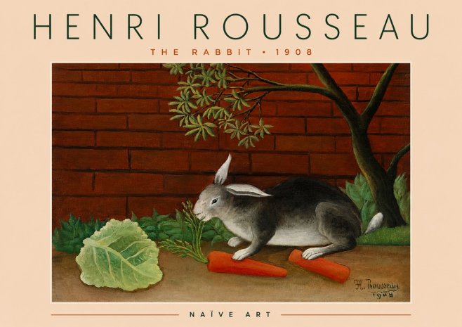 Rousseau The Rabbit No4 - Poszter