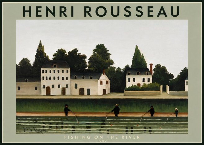 Rousseau Fishing on the River No4 - Poszter