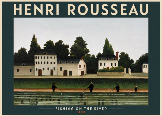 Rousseau Fishing on the River No5 - Poszter