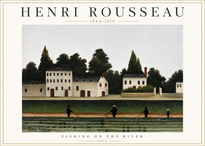 Rousseau Fishing on the River No6 - Poszter