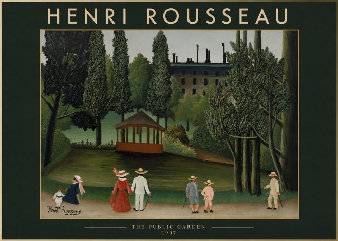 Rousseau The Public Garden No2 - Poszter