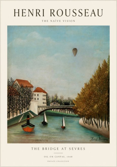Rousseau The Bridge at Sevres No1 - Poszter