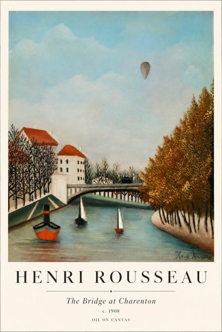 Rousseau The Bridge at Sevres No3 - Poszter