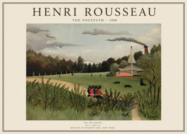 Rousseau The Footpath No1 - Poszter