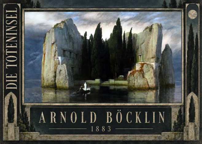 Arnold Böcklin Die Toteninsel I No2 - Poszter