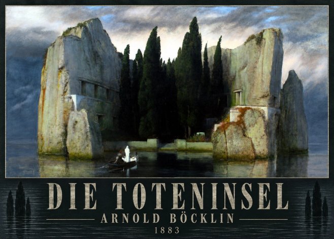 Arnold Böcklin Die Toteninsel I No4 - Poszter