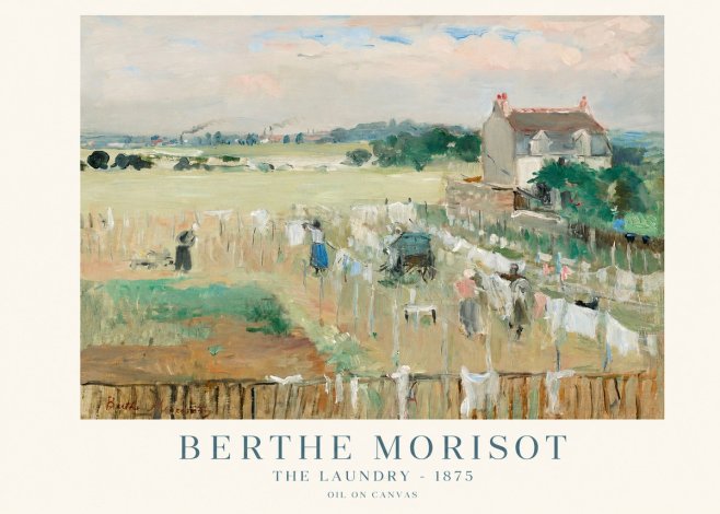 Berthe Morisot The Laundry - 1875 No1 - Poszter