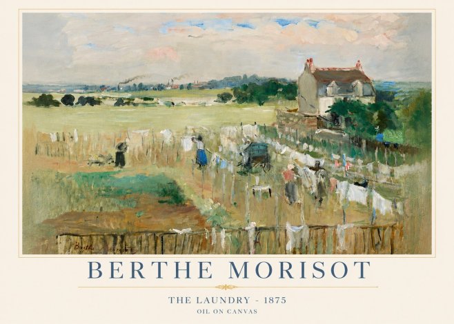 Berthe Morisot The Laundry - 1875 No4 - Poszter