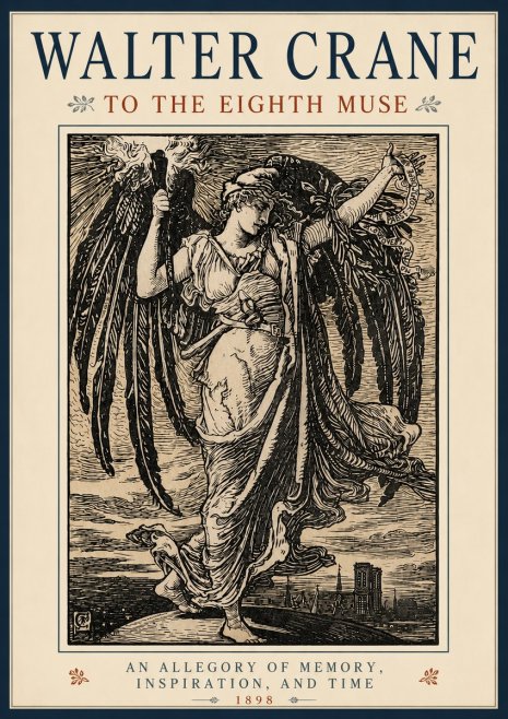 Walter Crane To the Eighth Muse No4 - Poszter