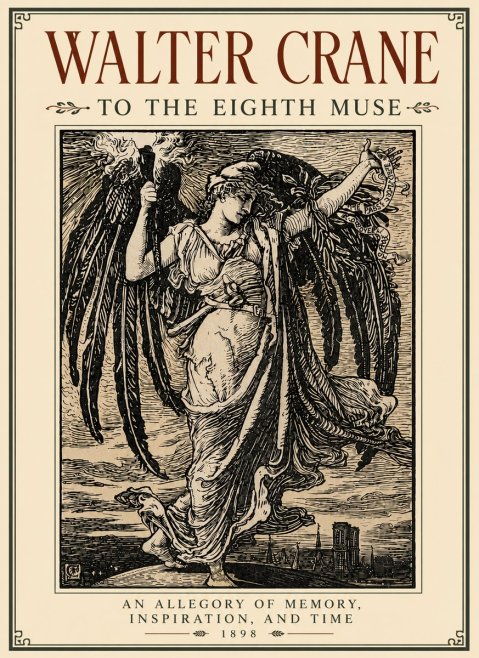 Walter Crane To the Eighth Muse No6 - Poszter