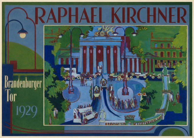 Raphael Kirchner Brandenburger Tor 1929 No1 - Poszter