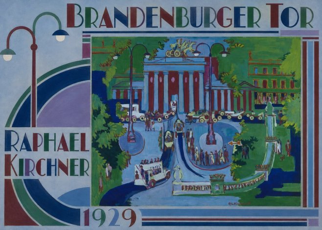 Raphael Kirchner Brandenburger Tor 1929 No5 - Poszter