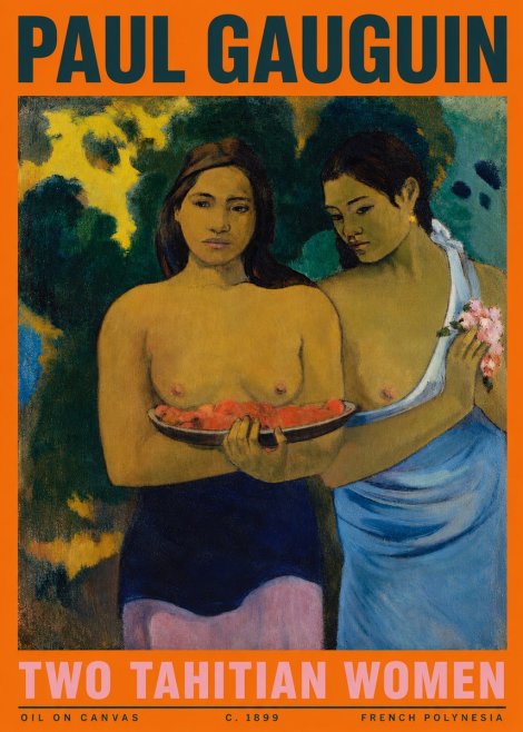 Paul Gauguin Two Tahitian Women I No3 - Poszter