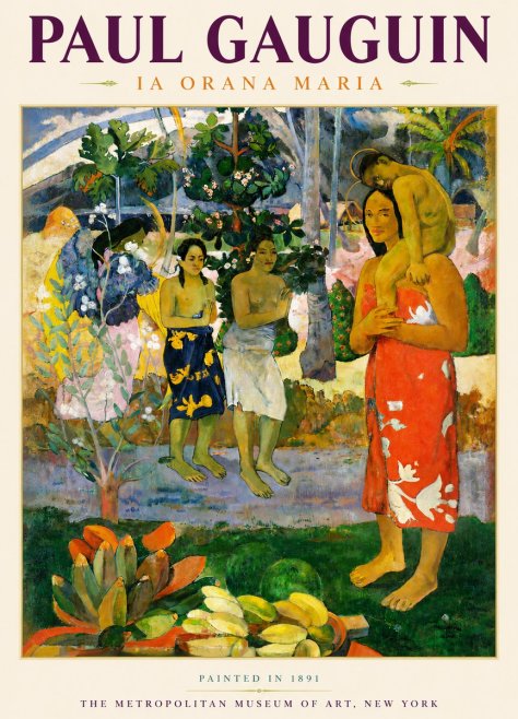 Paul Gauguin Ia Orana Maria No4 - Poszter
