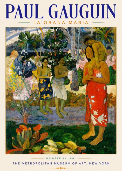 Paul Gauguin Ia Orana Maria No6 - Poszter