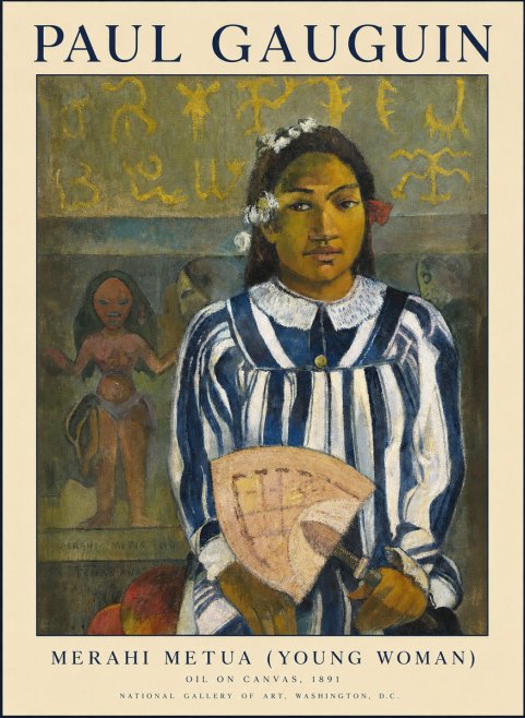 Paul Gauguin Merahi Metua (Young Woman) No1 - Poszter