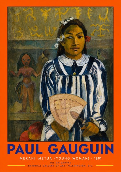 Paul Gauguin Merahi Metua (Young Woman) No2 - Poszter