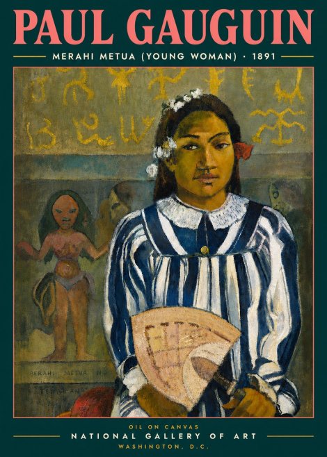 Paul Gauguin Merahi Metua (Young Woman) No4 - Poszter