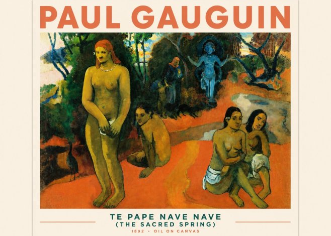 Paul Gauguin Te Pape Nave Nave (the Sacred Spring) No3 - Poszter