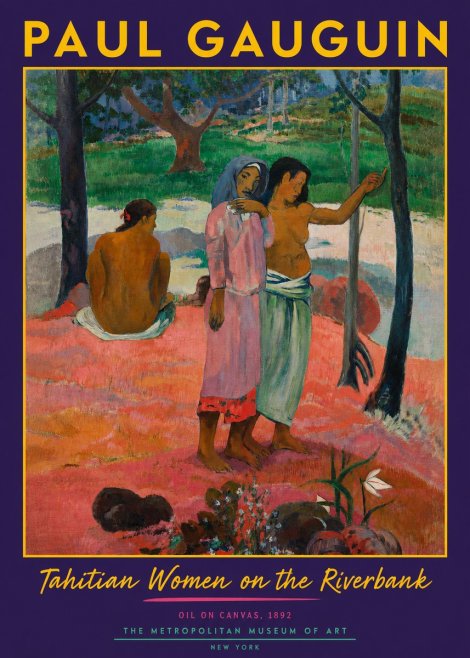 Paul Gauguin Tahitian Women on the Riverbank No2 - Poszter