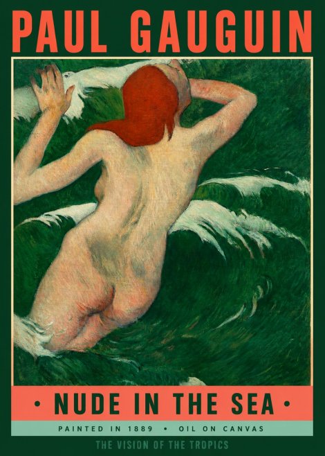 Paul Gauguin Nude in the Sea No2 - Poszter