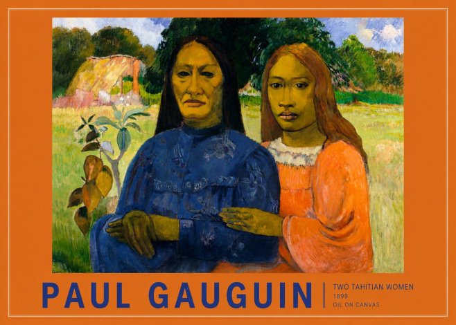 Paul Gauguin Two Tahitian Women II No2 - Poszter