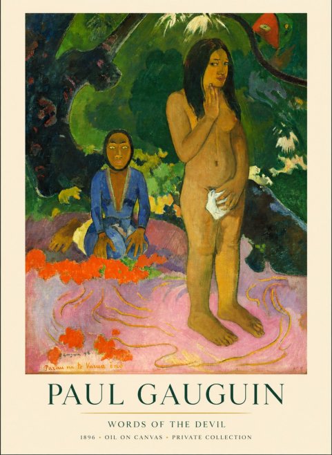 Paul Gauguin Words of the Devil No1 - Poszter
