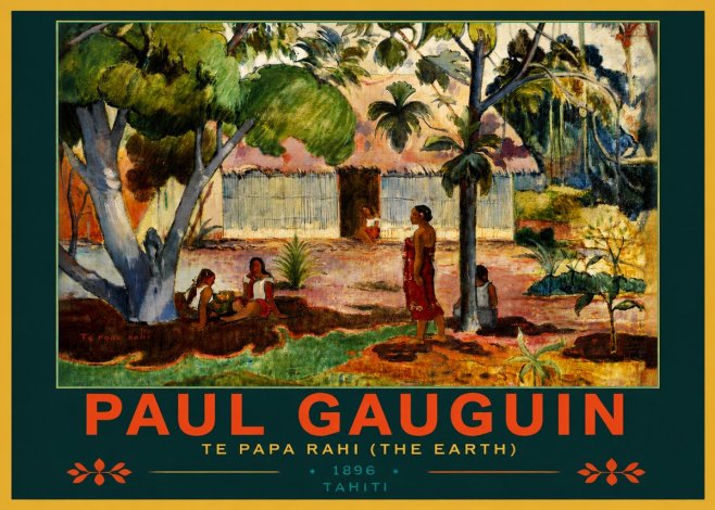 Paul Gauguin Te Papa Rahi (the Earth) No4 - Poszter