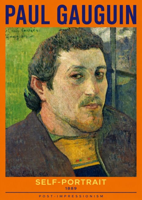 Paul Gauguin Self-portrait (1889) No2 - Poszter