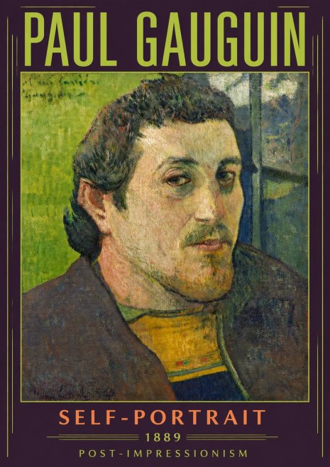 Paul Gauguin Self-portrait (1889) No5 - Poszter