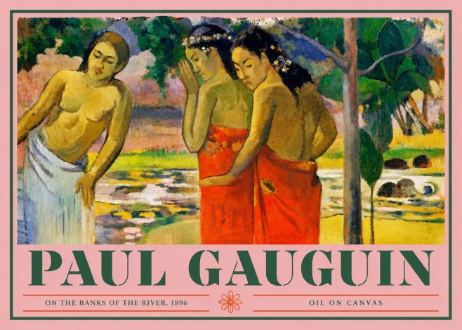 Paul Gauguin On the Banks of the River, 1896 No4 - Poszter