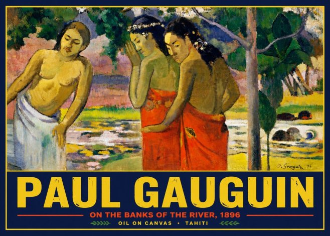 Paul Gauguin On the Banks of the River, 1896 No5 - Poszter