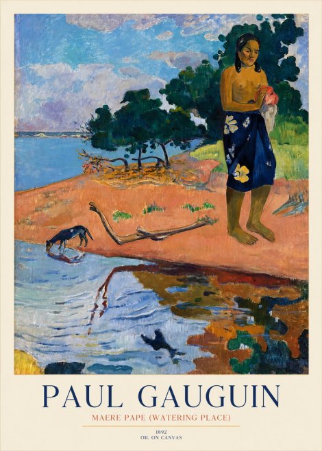 Paul Gauguin Maere Pape (Watering Place) No1 - Poszter