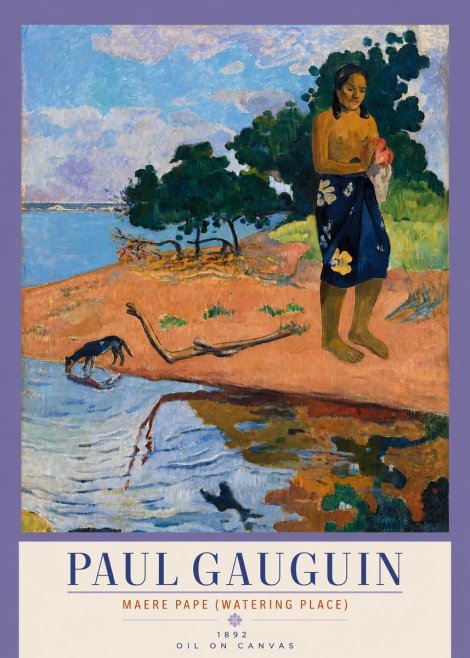 Paul Gauguin Maere Pape (Watering Place) No4 - Poszter