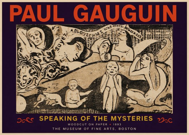 Paul Gauguin Speaking of the Mysteries No6 - Poszter