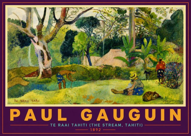 Paul Gauguin Te Ra'ai Rahi (the Great Pond) No6 - Poszter