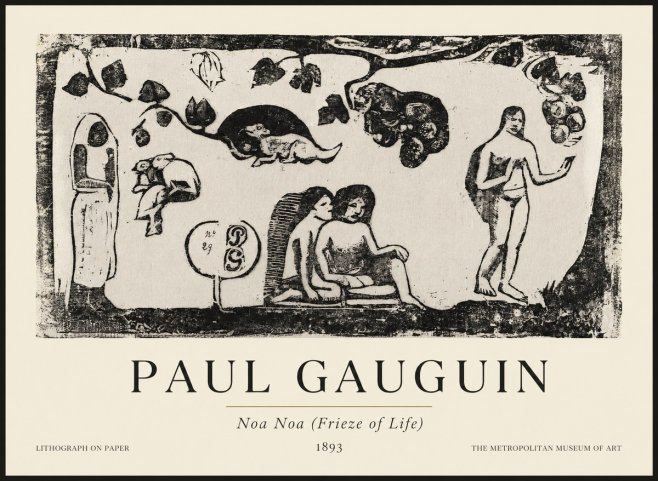 Paul Gauguin Noa Noa (Frieze of Life) No1 - Poszter