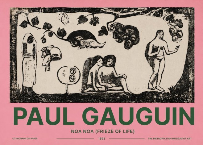 Paul Gauguin Noa Noa (Frieze of Life) No2 - Poszter