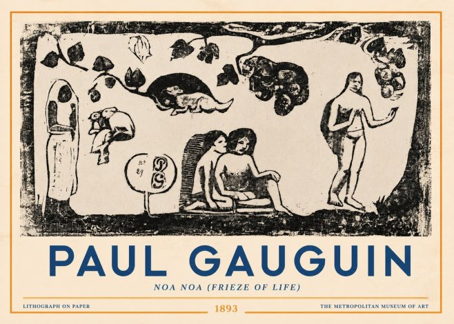 Paul Gauguin Noa Noa (Frieze of Life) No3 - Poszter