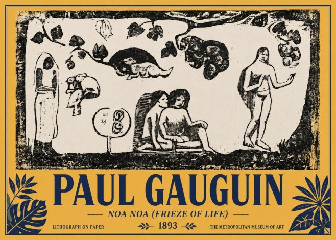 Paul Gauguin Noa Noa (Frieze of Life) No4 - Poszter