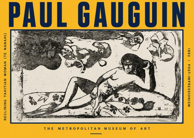 Paul Gauguin Reclining Tahitian Woman (Te Nanahi) No5 - Poszter