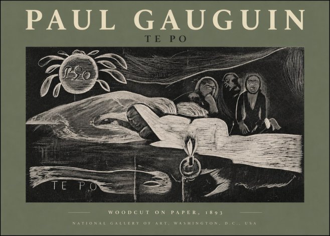 Paul Gauguin Te Po No3 - Poszter